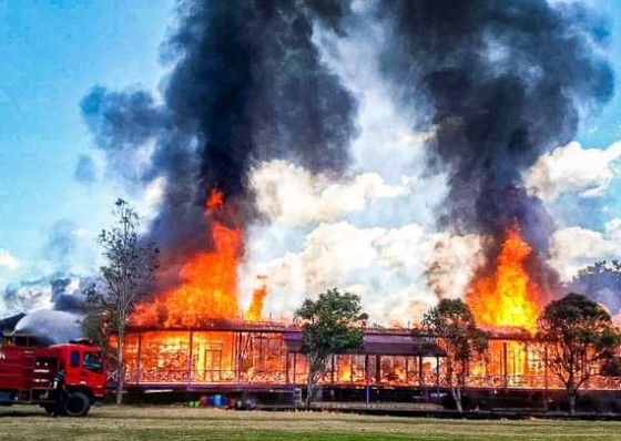 เกิดเหตุเพลิงไหม้ โรงเรียนอนุบาลปางมะค่ารับเปิดเทอม