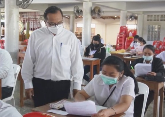 กศน. อำเภอพรานกระต่าย สอบปลายภาคเทอมที่ 1 ปีการศึกษา 2564 ภายใต้มาตรการสาธารณสุข