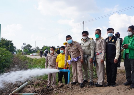 สทบ.เขต 7 (กำแพงเพชร) ส่งมอบโครงการพัฒนาน้ำบาดาลเพื่อเกษตรแปลงใหญ่ ให้ชาวบ้านนิคมทุ่งโพธิ์ทะเล