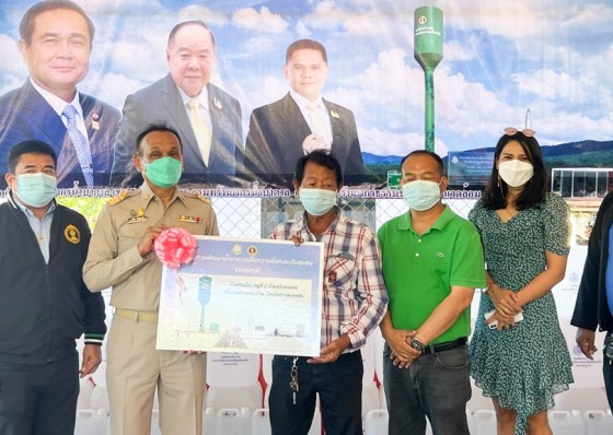 สทบ. เขต 7 (กำแพงเพชร) ส่งมอบโครงการพัฒนาน้ำบาดาลให้ประชาชนตำบลวังตะแบก