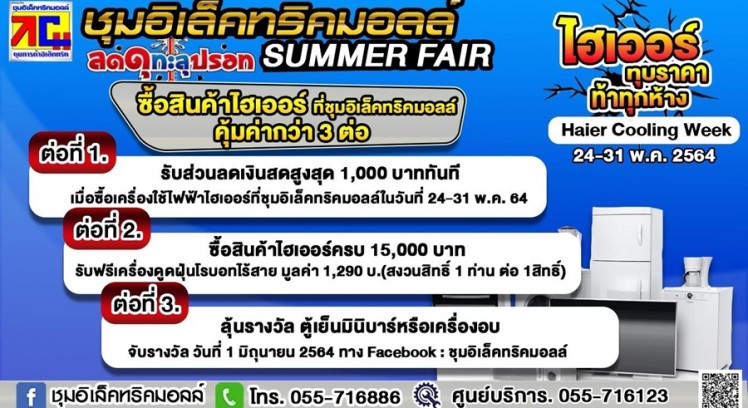 ชุมอิเล็คทริคมอลล์ จัดกิจกรรม 