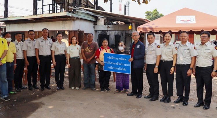 อธิบดีกรมราชทัณฑ์ เยี่ยมให้กำลังใจบุคลากรเรือนจำกลางกำแพงเพชร หลังเกิดเหตุเพลิงไหม้วอดทั้งหลัง