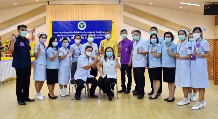กำแพงเพชร  รับวัคซีนป้องกันโรคติดเชื้อไวรัสโคโรนา 2019 