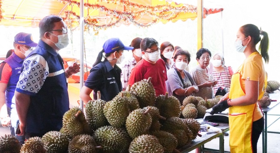 พาณิชย์กำแพงเพชร ตรวจร้านทุเรียน 59 หลังรับแจ้งขึ้นป้ายราคาไม่ตรงปก