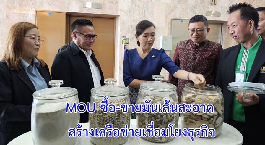 สกต.กำแพงเพชรจัดพิธีลงนามในบันทึกข้อตกลงซื้อ-ขายมันเส้นสะอาด พัฒนาและต่อยอดทางธุรกิจของสหกรณ์ ปริมาณ 7,726 ตัน มูลค่า 72,419,100 บาท